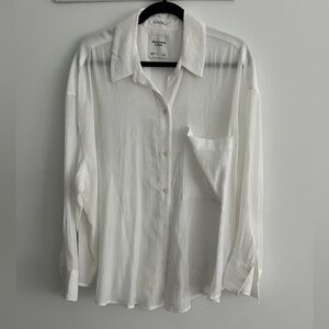 Abercrombie Oversized Crinkle Textured Shirt (W)